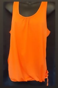 Danskin Now medium orange drawstring  top